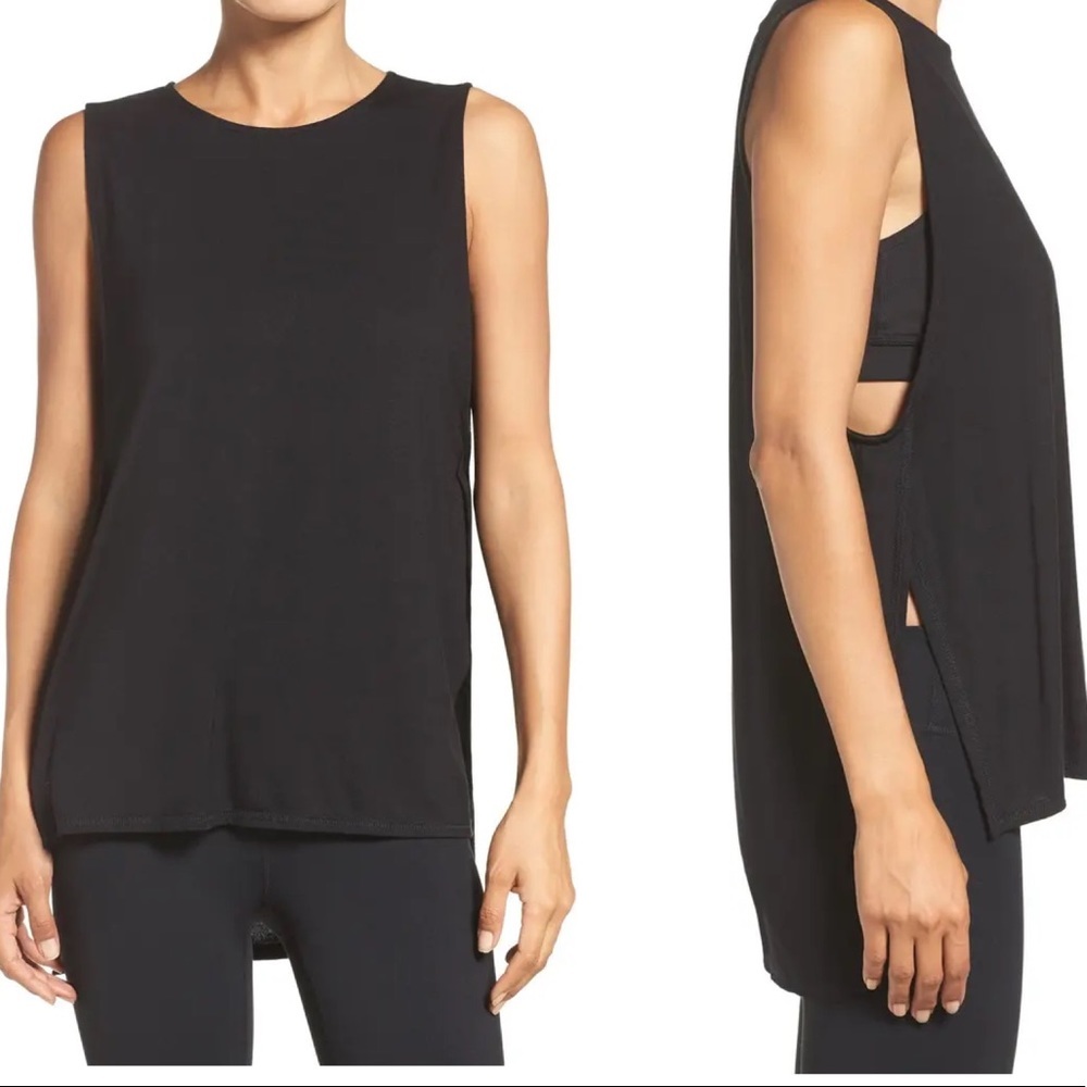 ZELLA Athletic Work Out Side Slit Muscle Tank